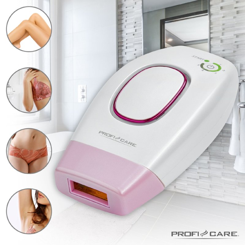 PROFI CARE appareil d'épilation PC-IPL 3024, impulsion lumineuse IPL, rose nacré